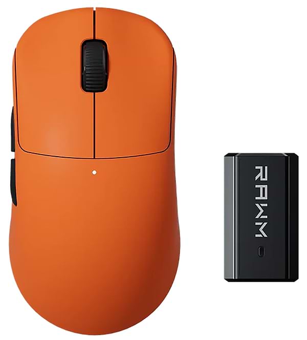 Фото - Мышь беспроводная игровая RAWM ES21PRO.orange Фото - Мышь беспроводная игровая RAWM ES21PRO.orange