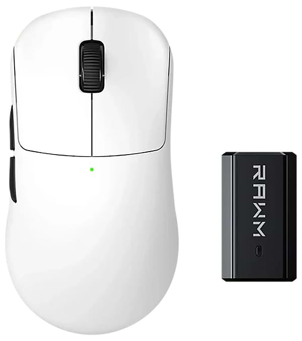 Фото - Мышь беспроводная игровая RAWM ES21PRO.white Фото - Мышь беспроводная игровая RAWM ES21PRO.white