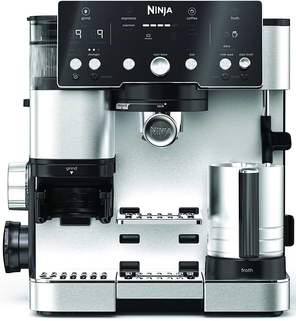 Фото - Кофеварка рожковая Ninja Luxe Café Essential Coffee Maker ES501EU Фото - Кофеварка рожковая Ninja Luxe Café Essential Coffee Maker ES501EU