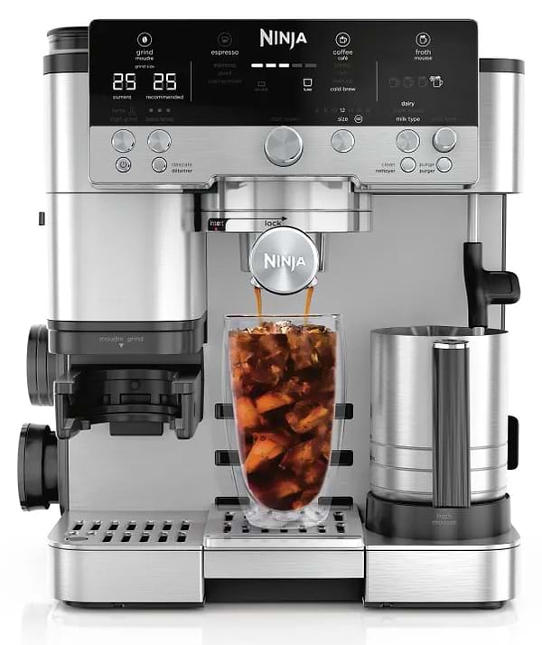 Фото - Кофеварка рожковая Ninja Luxe Cafe Essential Coffee Maker (ES601EU) Фото - Кофеварка рожковая Ninja Luxe Cafe Essential Coffee Maker (ES601EU)