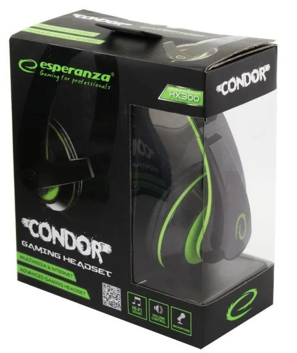 Фото - Гарнитура проводная Esperanza EGH300G Green