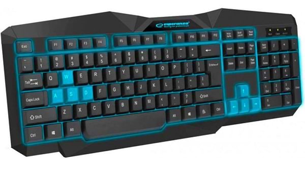 Фото - Клавіатура дротова ігрова Esperanza EGK201 Blue USB LED