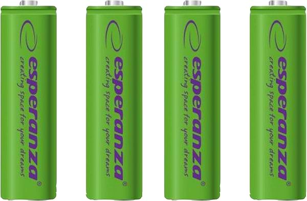 Фото - Акумулятор тип AA Esperanza Ni-MH AA 2000 mAh 4шт Green (EZA104G)