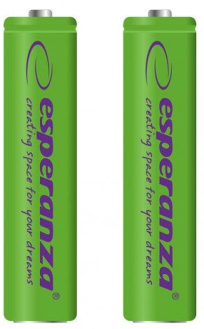 Фото - Аккумулятор тип AAA Esperanza Ni-MH AAA 1000 mAh 2шт Green (EZA101G)