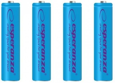 Фото - Аккумулятор тип AAA Esperanza Ni-MH AAA 1000 mAh 4шт Blue (EZA102B)