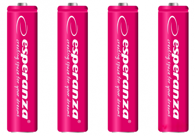 Фото - Аккумулятор тип AAA Esperanza Ni-MH AAA 1000 mAh 4шт Red (EZA102R)