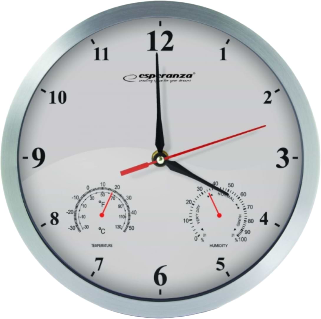 Настінний годинник Esperanza Wall Clock Washington White (EHC008W)