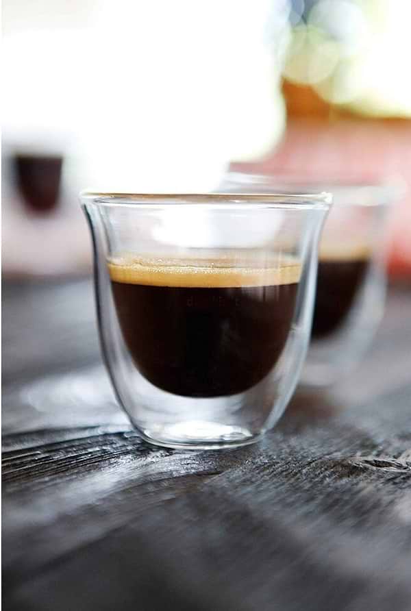 Фото - Набір склянок з подвійними стінками Delonghi DLSC300 Espresso 6 пр.