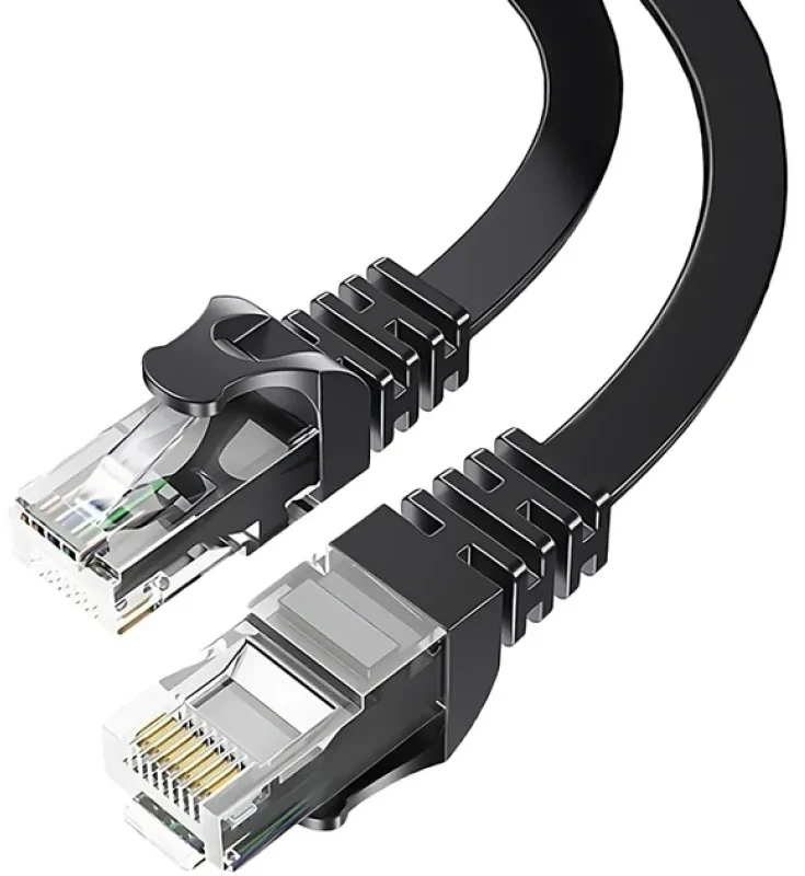 Кабель патч-корд Essager TopSpeed Cable Ethernet Cat 6 RJ45 UTP 1 м Black (EXCWXB-JS01)