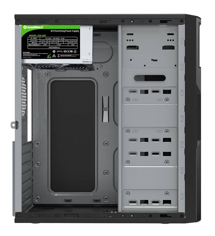 Фото - Корпус Gamemax ATX з БЖ (ET-211-400W-2U3)