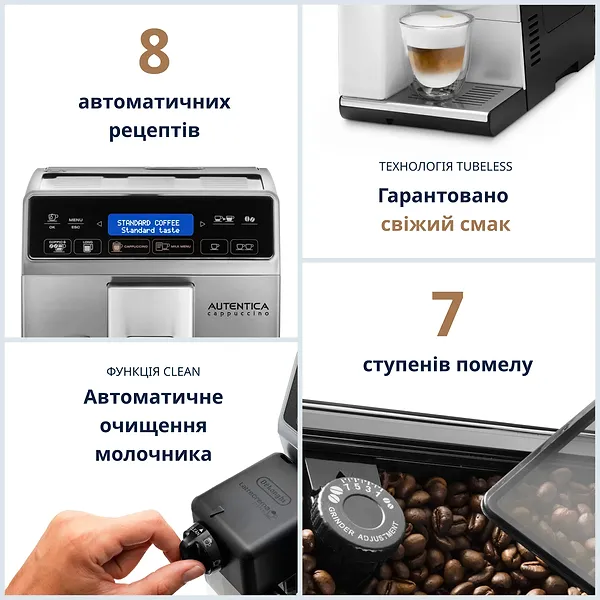 Фото - Кофемашина Delonghi ETAM29.660.SB Autentica Cap
