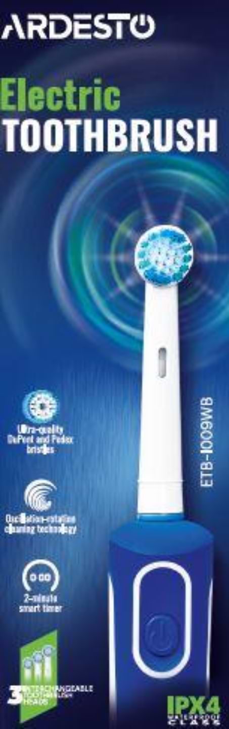 Фото - Зубная щетка электрическая Ardesto White/Blue (ETB-I009WB)