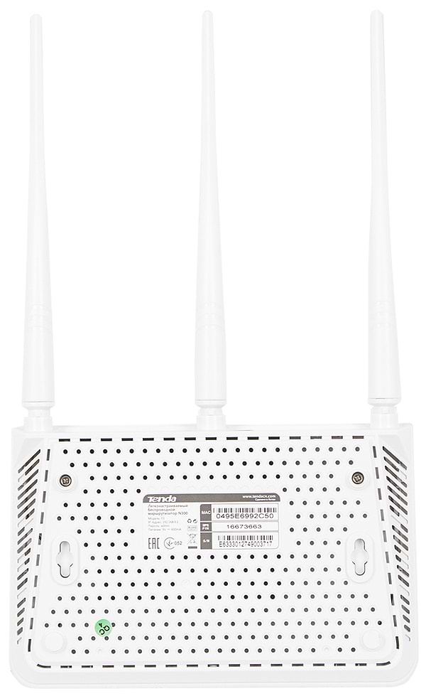 Фото - Уценка - Маршрутизатор интернет WiFi4 Tenda F3