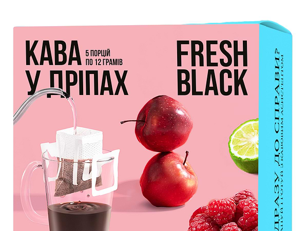 Фото - Дріп-кава Fresh Black Ethiopia Limu set 50 г (5шт.x10г)