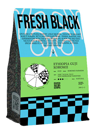 Фото - Кава в зернах Fresh Black Ethiopia 200г