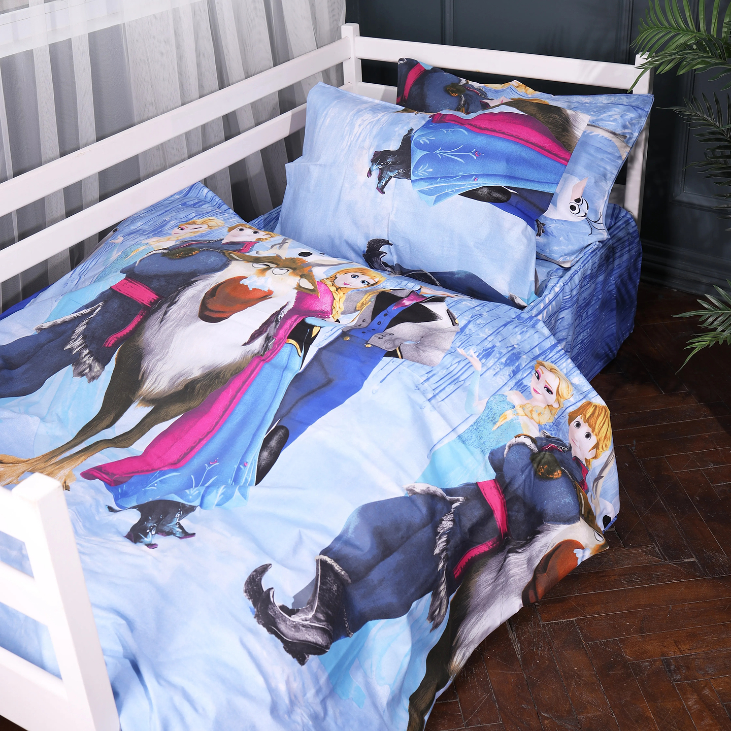 Комплект постельного белья MirSon King Size 220х240 см 17-0894 Frozen Team Ranforce Elite (2200012392669)