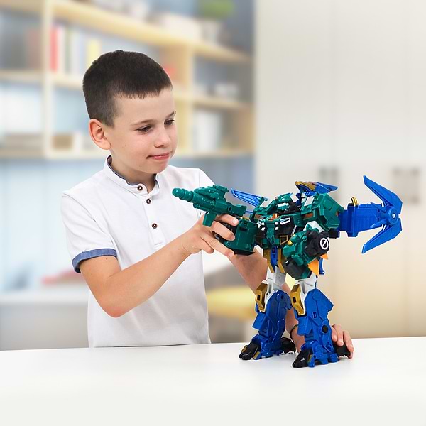 Фото - Тварина-трансформер Dinoster СТЕГО БЛАСТ ВІНГ (2 машини, динозавр) (EU580802)