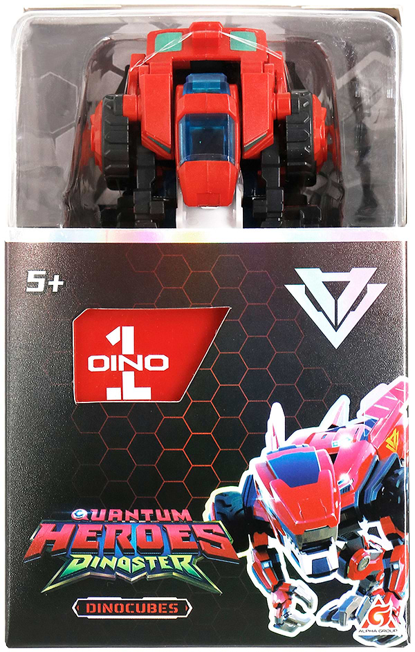 Фото - Тварина-трансформер Dinoster ЧЕРВОНИЙ РАПТОР-БОТ (бокс для зберігання) (EU580840-1)