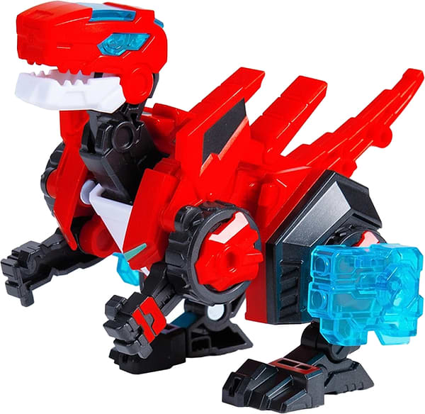 Фото - Тварина-трансформер Dinoster ЧЕРВОНИЙ РАПТОР-БОТ (бокс для зберігання) (EU580840-1)