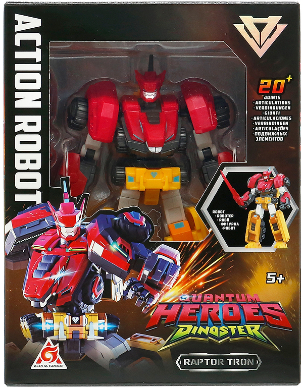 Фото - Робот-трансформер Dinoster РАПТОР ТРОН (EU580872)