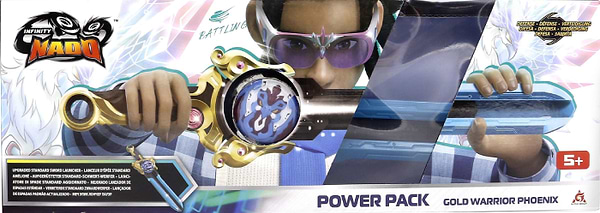 Фото - Волчок Auldey Infinity Nado VI Power Pack Золотой Воин Феникс (Gold Warrior Phoenix) (EU654115)