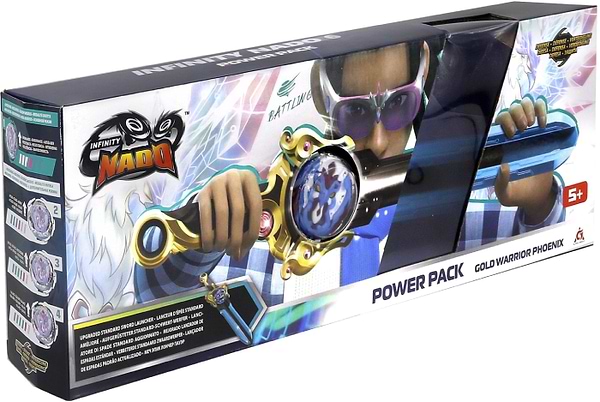 Фото - Волчок Auldey Infinity Nado VI Power Pack Золотой Воин Феникс (Gold Warrior Phoenix) (EU654115)