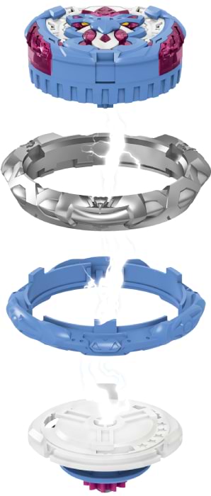 Фото - Волчок Auldey Infinity Nado VI Power Pack Золотой Воин Феникс (Gold Warrior Phoenix) (EU654115)