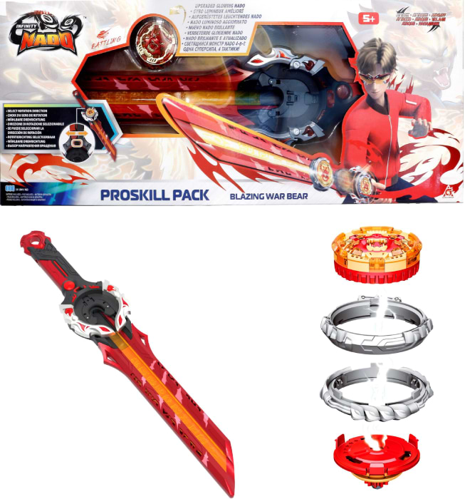 Дзига Auldey Infinity Nado VI Proskill Pack Палаючий Бойовий Ведмідь (Blazing War Bear) (EU654212)