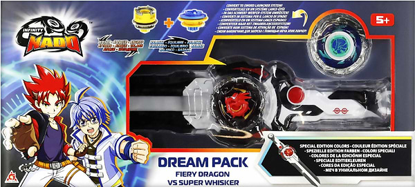 Фото - Дзига Auldey Набір Infinity Nado VI Dream Pack Вогняний Дракон і Небесний Вихор (Fiery Dragon vs Super Whisker) (EU654271)