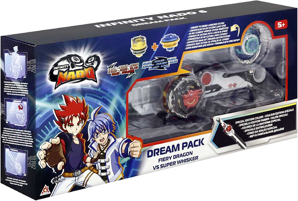 Фото - Дзига Auldey Набір Infinity Nado VI Dream Pack Вогняний Дракон і Небесний Вихор (Fiery Dragon vs Super Whisker) (EU654271)
