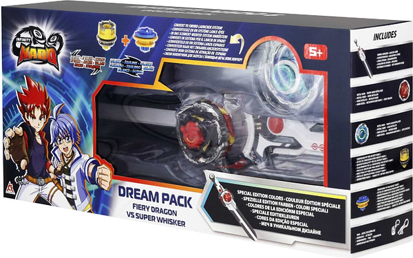 Фото - Дзига Auldey Набір Infinity Nado VI Dream Pack Вогняний Дракон і Небесний Вихор (Fiery Dragon vs Super Whisker) (EU654271)