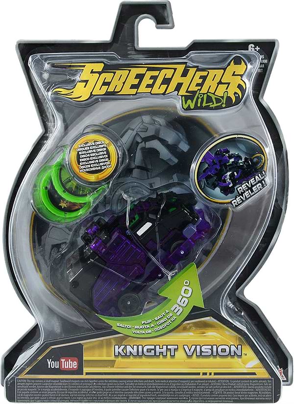 Фото - Машинка-трансформер Screechers Wild! L 2 - Найтвижн (EU683129)