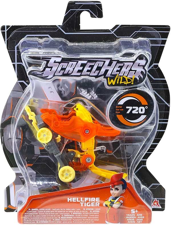 Фото - Машинка-трансформер Screechers Wild! S4 L0 - ХЕЛФАЕР ТАЙГЕР (EU685002)