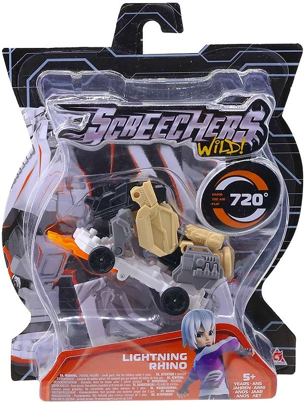Фото - Машинка-трансформер Screechers Wild! S4 L0 - ЛАЙТНИНГ РАЙНО (EU685005)