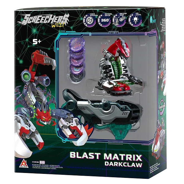 Фото - Машинка-трансформер Screechers Wild! S5 L2 – ДАРККЛО (EU686123)