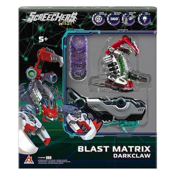 Фото - Машинка-трансформер Screechers Wild! S5 L2 – ДАРККЛО (EU686123)