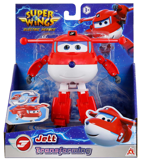 Фото - Колекційна фігурка Super Wings Transforming Jett (EU780210)