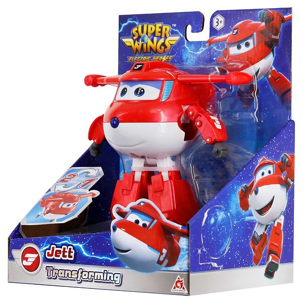 Фото - Колекційна фігурка Super Wings Transforming Jett (EU780210)