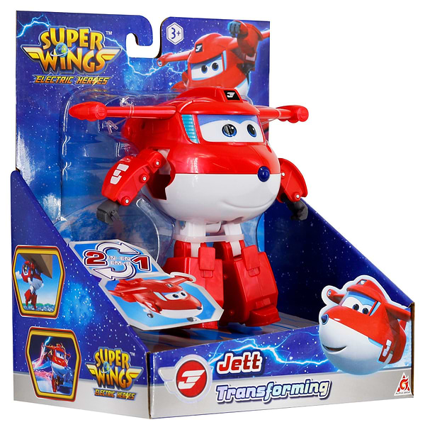 Фото - Колекційна фігурка Super Wings Transforming Jett (EU780210)