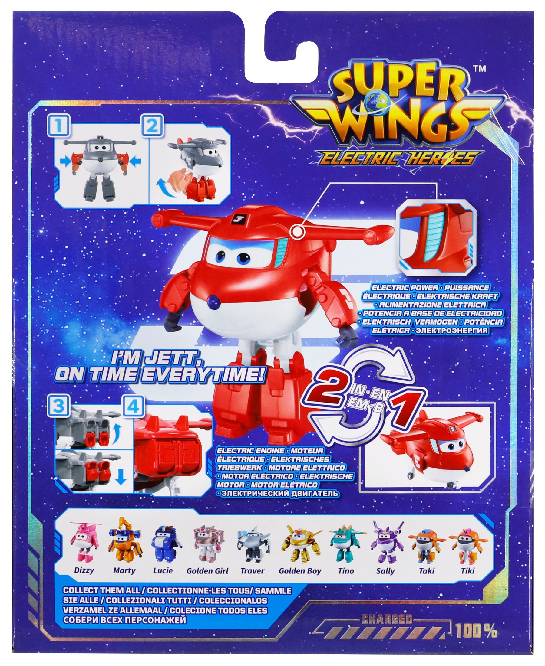 Фото - Колекційна фігурка Super Wings Transforming Jett (EU780210)