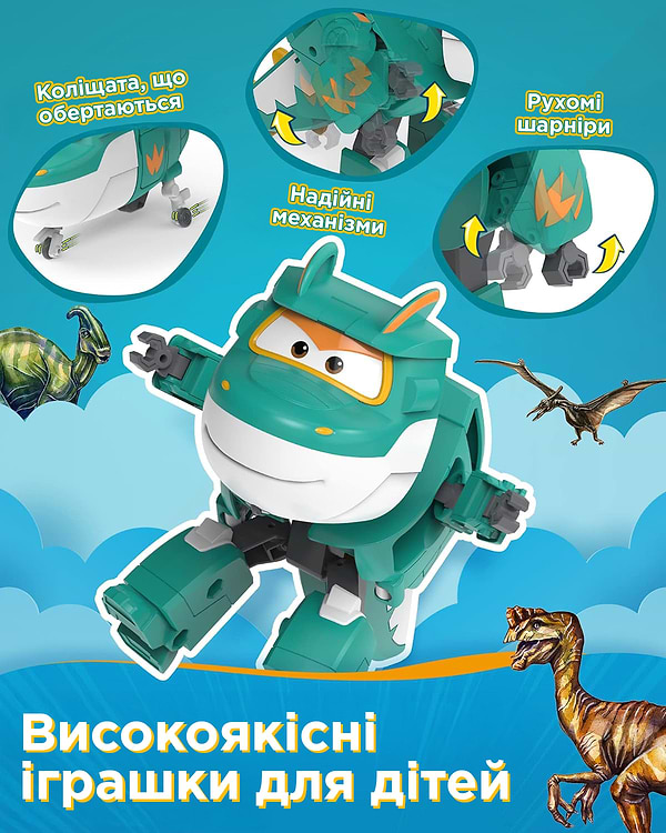 Фото - Колекційна фігурка Super Wings Transforming Tino (EU780237)