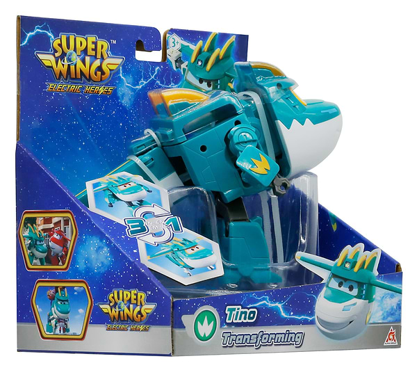 Фото - Колекційна фігурка Super Wings Transforming Tino (EU780237)