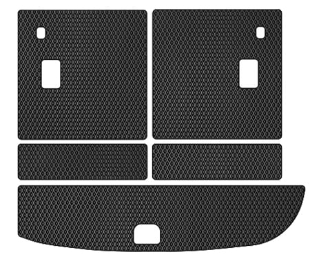 EVA коврик в багажник авто EVAtech для Santa FE (CM) Restyling (Hinged Gas Pedal) 7 seats (3 clips) Hyundai 2010-2012 2 поколение SUV EU (HY13314BE5RBB)