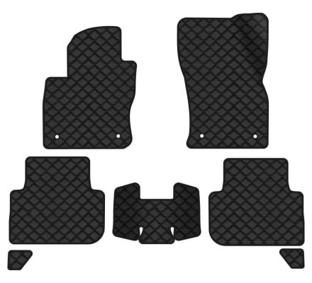 Коврики из экокожи в салон авто EVAtech ECO для Tiguan (Mk 2) Volkswagen 2016-2020 2 поколение SUV EU VW31492CP7AV4BBB