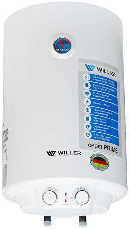 Фото - Водонагреватель Willer EV30DR серия Prime