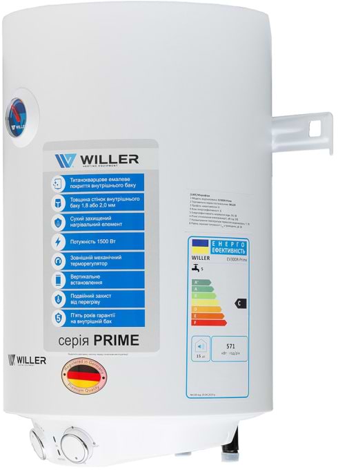 Фото - Водонагреватель Willer EV30DR серия Prime