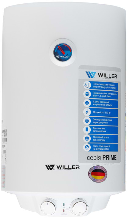 Водонагреватель Willer EV50DR серия Prime - Фото 1