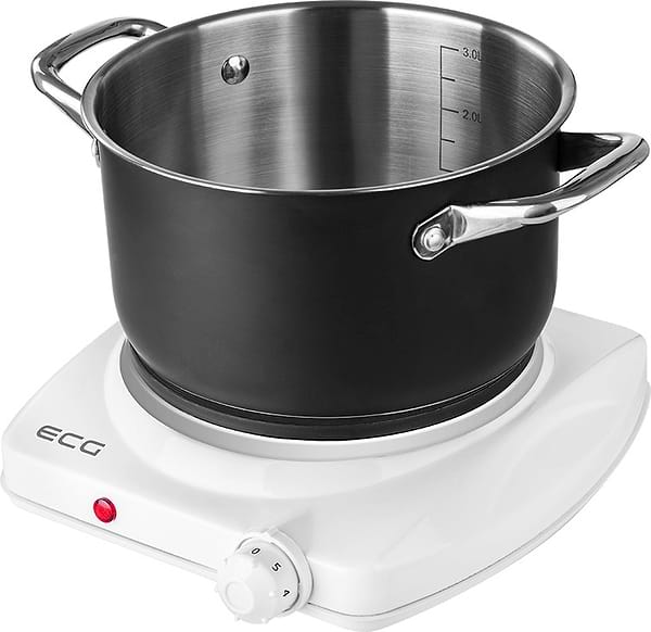 Фото - Плита електрична настільна ECG EV 1512 White