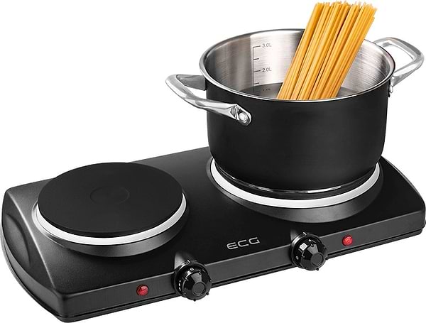Фото - Уцінка - Плита електрична настільна ECG EV 2512 Black