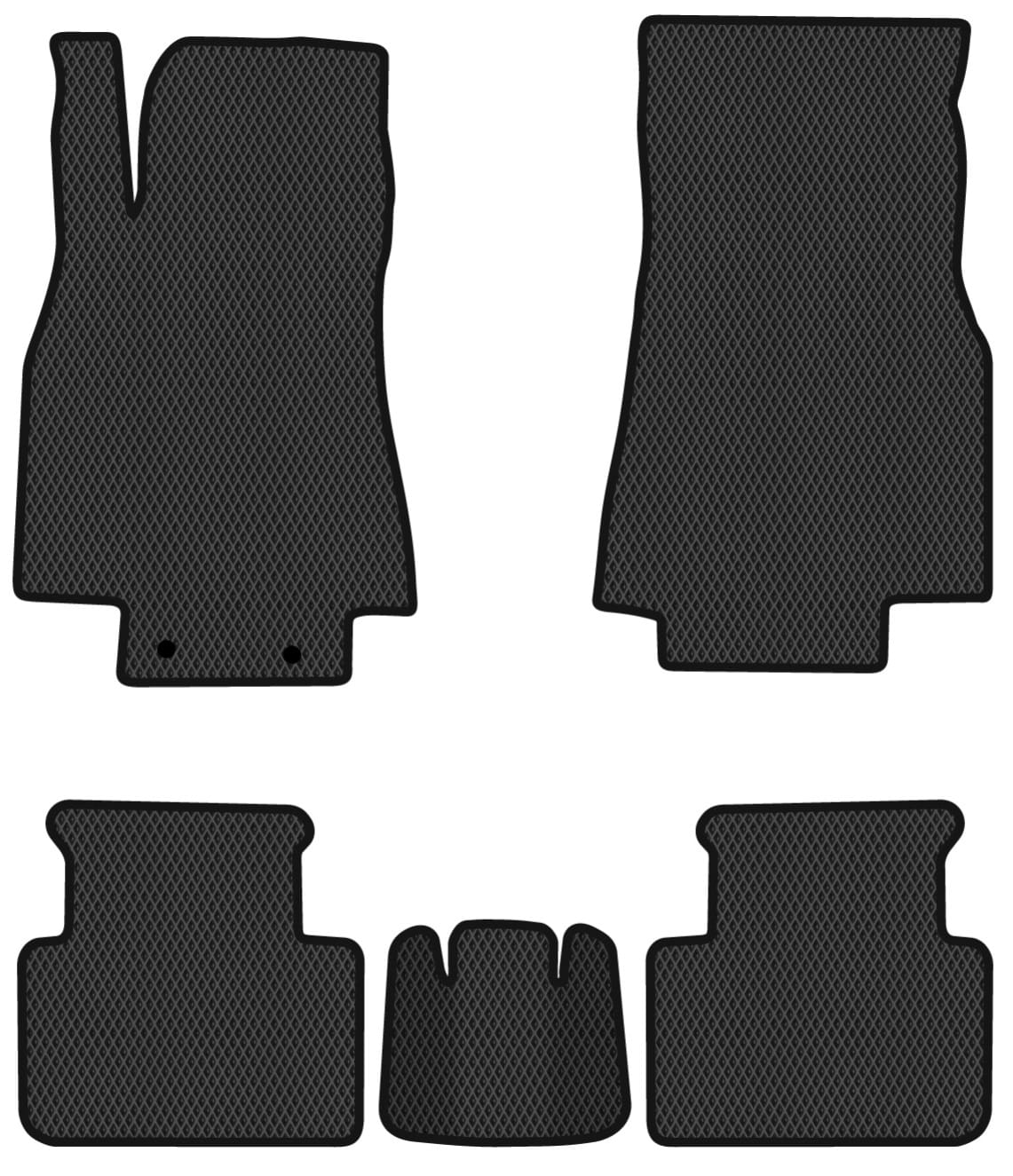 EVA коврики в салон авто EVAtech для A-Class (W169) Mercedes-Benz 2004-2012 2 поколение Htb EU MB2894C5MS2RBB